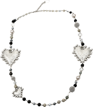 Collar Metallic Hearts